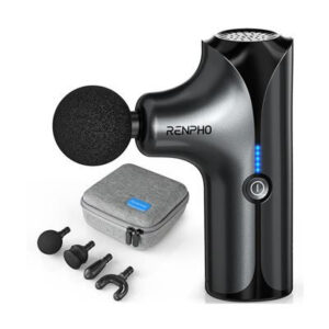RENPHO MINI - MASSAGE GUN - 4 HEADS - 5 SPEEDS - BLACK