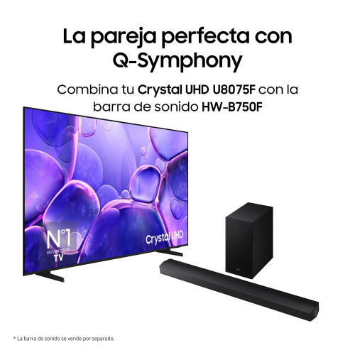 Samsung TV 75" Crystal UHD U8075F 4K Smart TV 2025 - Imagen 9