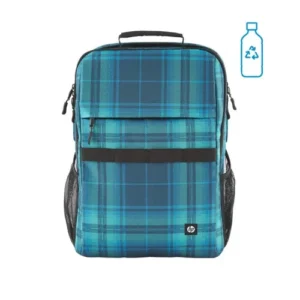 HP Mochila Campus XL con patrón de cuadros de tartán