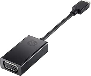 HP USB-C to VGA Adapter Adaptador gráfico USB Negro