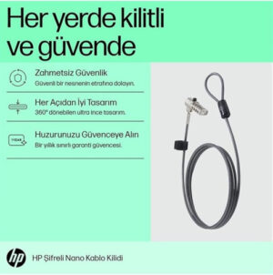 HP Bloqueo de cable con combinación Nano