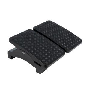 TOOQ REPOSAPIES AJUSTABLE EN ALTURA E INCLINACIÓN, NEGRO