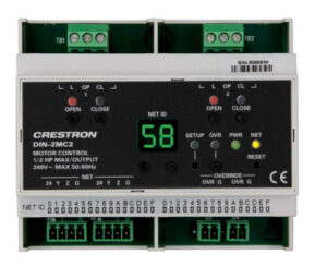 CRESTRON DIN RAIL MOTOR CONTROL, 2 FEEDS, 2 CHANNELS (DIN-2M