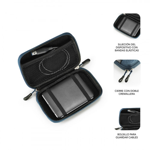 SUBBLIM Funda Disco Duro HDD Business Case 2,5" Dark Blue - Imagen 3