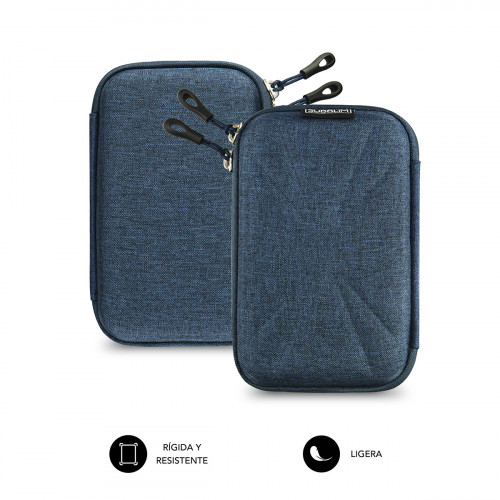 SUBBLIM Funda Disco Duro HDD Business Case 2,5" Dark Blue - Imagen 4
