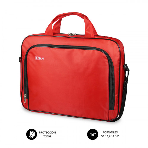 SUBBLIM Maletín Ordenador Oxford Laptop Bag 15,4-16" Red - Imagen 2