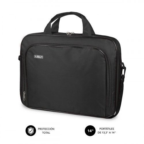 SUBBLIM Maletín Ordenador Oxford Laptop Bag 13,3"-14" Black - Imagen 2
