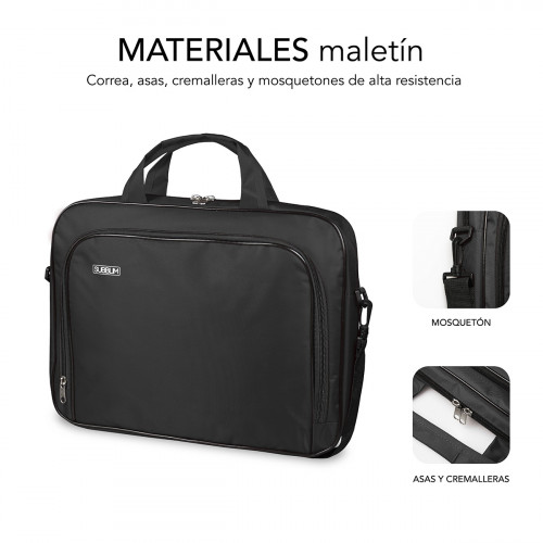 SUBBLIM Maletín Ordenador Oxford Laptop Bag 11-12,5" Black - Imagen 4