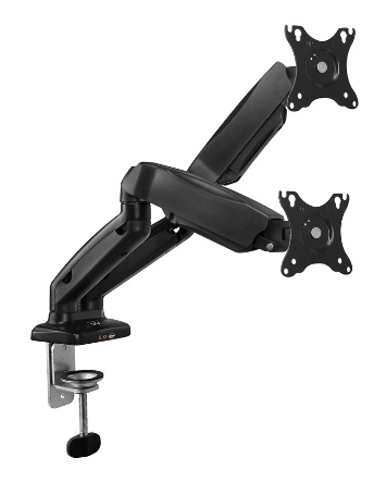 EWENT SOPORTE DE ESCRITORIO CON RESORTE DE GAS PARA 2 MONITORES HASTA 34” CARGA MÁXIMA 9KG. VESA
