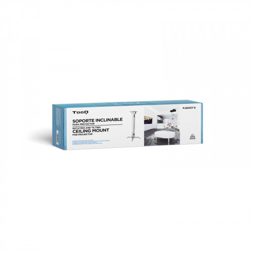 TooQ SOPORTE UNIVERSAL INCLINABLE DE TECHO PARA PROYECTOR PLATA - Imagen 7
