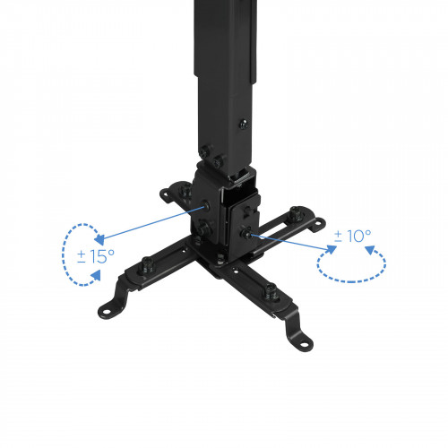 TooQ SOPORTE UNIVERSAL INCLINABLE DE TECHO PARA PROYECTOR NEGRO - Imagen 4
