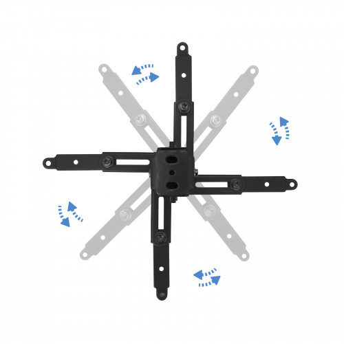 TooQ SOPORTE UNIVERSAL INCLINABLE DE TECHO PARA PROYECTOR NEGRO - Imagen 5