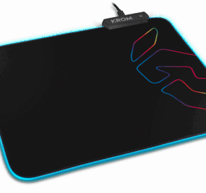 Krom Knout RGB Negro Alfombrilla de ratón para juegos