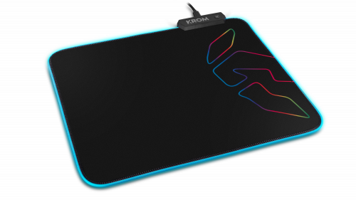 Krom Knout RGB Negro Alfombrilla de ratón para juegos