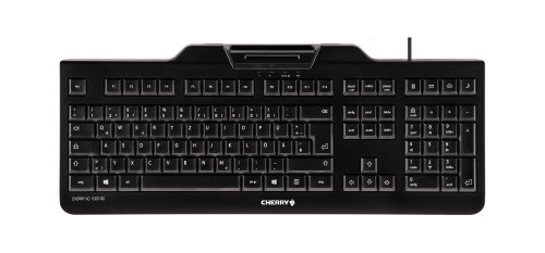 CHERRY KC 1000 SC teclado USB QWERTY Español Negro