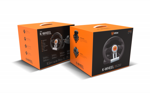 KROM VOLANTE + PEDALES K-WHEEL MULTI-PLATAFORMA - Imagen 9