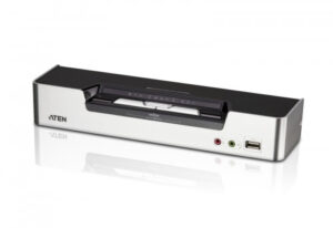 Aten CS1642A interruptor KVM Montaje en rack Negro, Plata