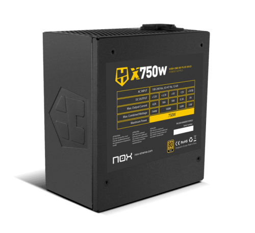 NOX Hummer X750W unidad de fuente de alimentación 750 W - Imagen 4