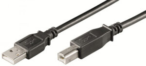 Ewent EW-UAB-030 cable USB 3 m 2.0 USB A USB B Negro