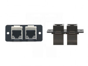 Kramer Electronics W4545(B) placa de pared y cubierta de interruptor Negro