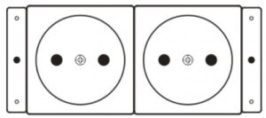 Kramer Electronics TS-2DE toma de corriente