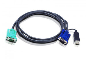 ATEN CABLE KVM USB CON SPHD 3 EN 1 DE 1,2 M (2L-5201U) COMPA