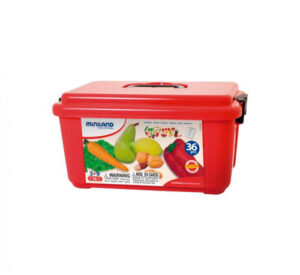 JUEGO FRUTAS HORTALIZAS Y FRUTOS SECOS 36 PIEZAS MINILAND