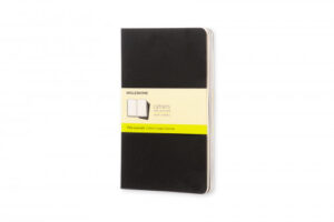 SET DE 3 LIBRETAS CAHIER NEGRAS L (13X21CM) LISAS MOLESKINE