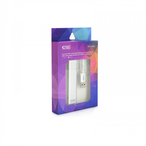 Nanocable Conversor USB 3.0 a Ethernet Gigabit + 3xUSB 3 - Imagen 4
