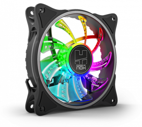 NOX VENTILADOR CAJA HUMMER A-FAN ARGB INNER GLOW FAN. 120mm - Imagen 3