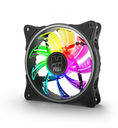 NOX VENTILADOR CAJA HUMMER A-FAN ARGB INNER GLOW FAN. 120mm - Imagen 4