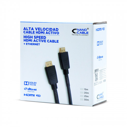 Nanocable CABLE HDMI V1.4 (ALTA VELOCIDAD / HEC) CON REPETID - Imagen 5
