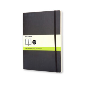 LIBRETA CLASICA TAPA BLANDA NEGRA XL (19X25CM) LISA MOLESKIN