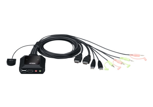Aten CS22H interruptor KVM Negro - Imagen 2
