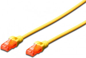 Ewent EW-6U-005 cable de red Amarillo 0,5 m Cat6 U/UTP (UTP)
