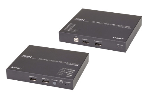 Aten Extensor de KVM USB DisplayPort de vista doble HDBaseT™ - Imagen 2