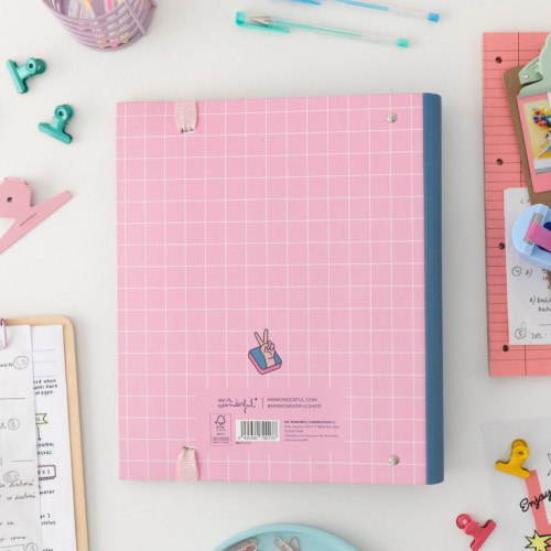 CARPETA CON ANILLAS - VAMOS A PASARLO MUY BIEN MR WONDERFUL - Imagen 2