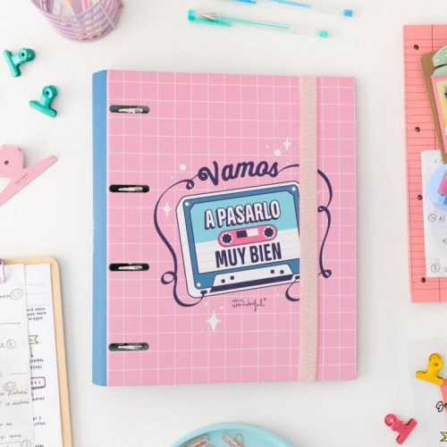 CARPETA CON ANILLAS - VAMOS A PASARLO MUY BIEN MR WONDERFUL - Imagen 4