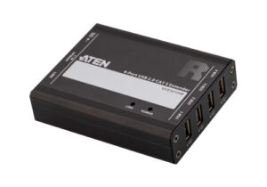 ATEN Extensor USB 2.0 por Cat 5 con hub de cuatro puertos