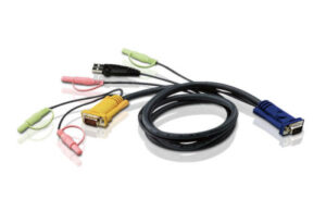 ATEN CABLE KVM USB CON AUDIO Y SPHD 3 EN 1 DE 5 M (2L-5305U)