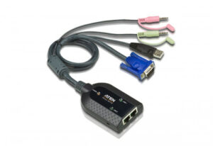 ATEN Adaptador KVM VGA/Audio USB de salida dual con Virtual