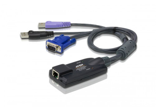 Aten Adaptador KVM VGA USB compatible Smart Card con Virtual