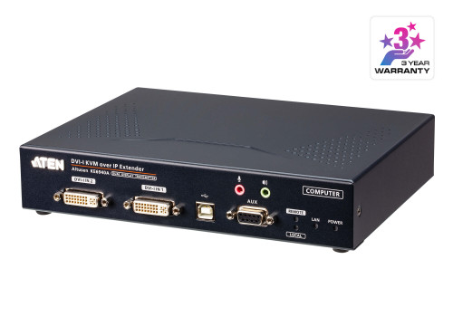 ATEN Transmisor KVM por IP DVI-I dual display USB