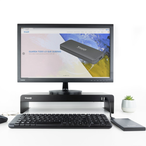 TooQ TQMR0124 soporte para monitor Independiente Negro - Imagen 6