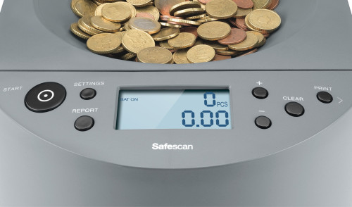 CONTADORA CLASIFICADORA DE MONEDAS 1450 SAFESCAN 112-0599 - Imagen 5