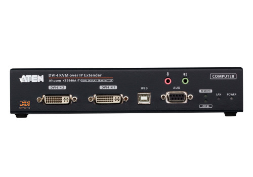 ATEN Transmisor de KVM DVI-I a través de IP de doble pantall - Imagen 4