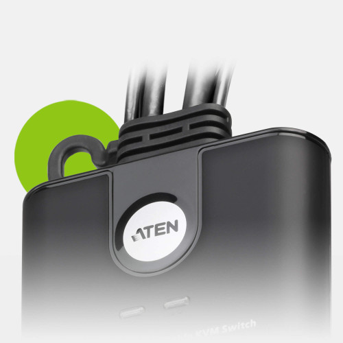 ATEN 2-PORT USB FHD HDMI CABLE KVM SWITCH (CS22HF-AT) (CP20) - Imagen 4