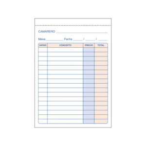 TALONARIO 50 JUEGOS CAMAREROS 8º NATURAL DUPLICADO DOHE