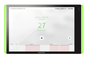 CRESTRON 7 IN. ROOM SCHEDULING TOUCH SCREEN, BLACK SMOOTH