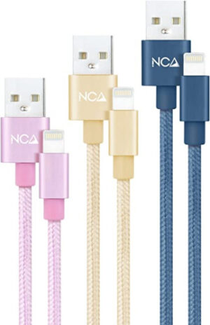 NANOCABLE 3 CABLES LIGHTNING A USB 2.0, LIGHTNING/M-USB A/M,